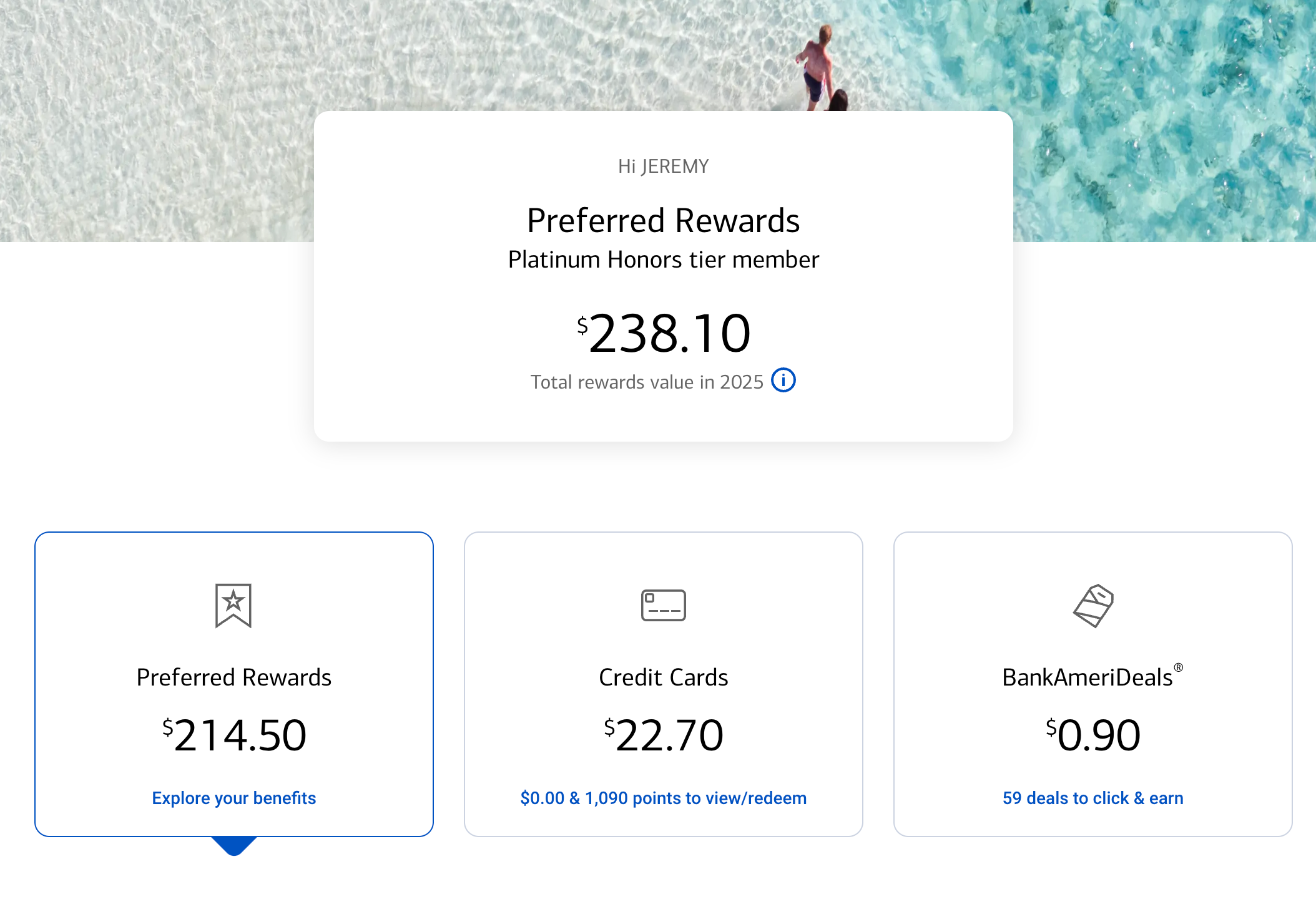 Bank of America Preferred Rewards benefits